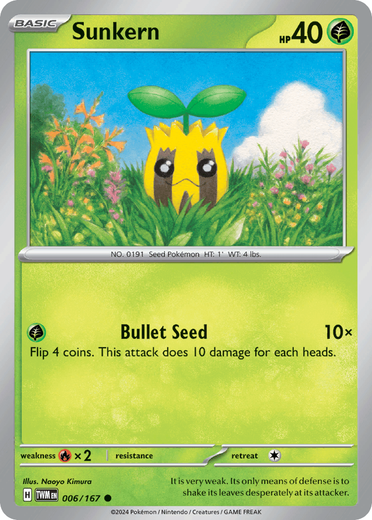 Sunkern, carta 006 de Twilight Masquerade