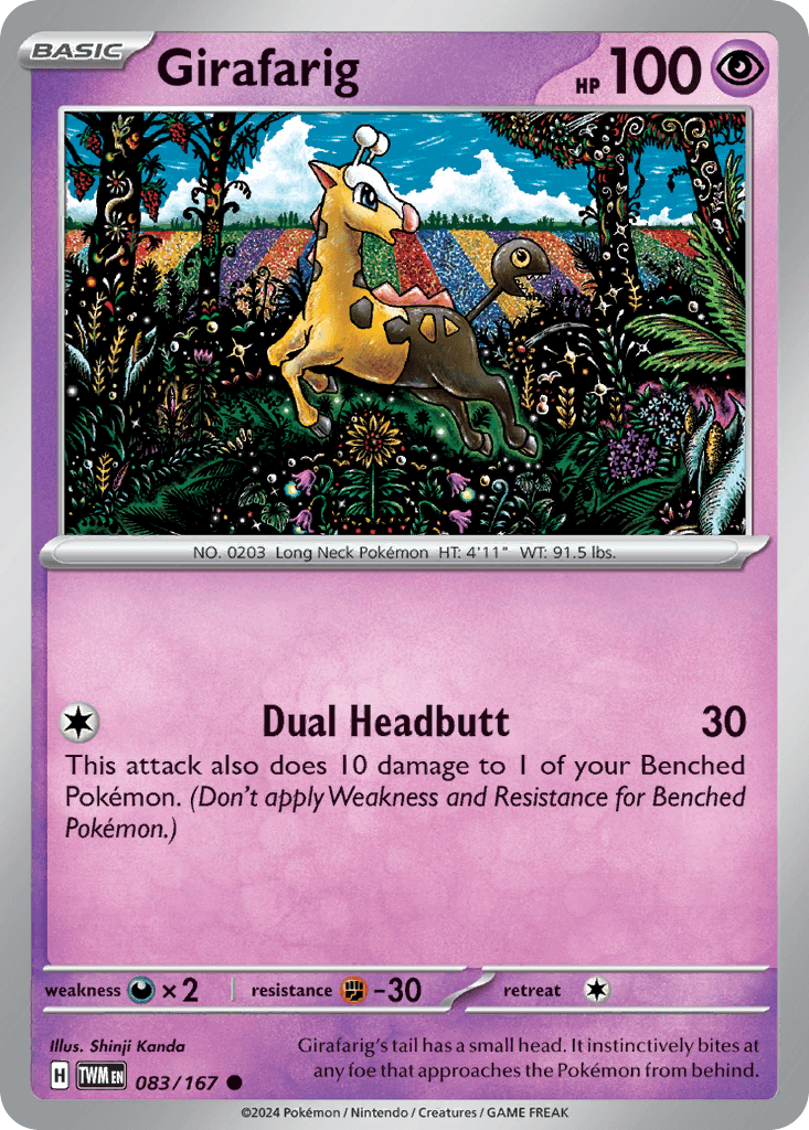 Girafarig, carta 083 de Twilight Masquerade