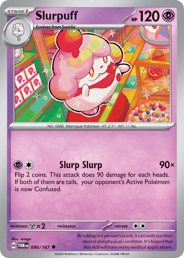 Slurpuff, carta 090 de Twilight Masquerade