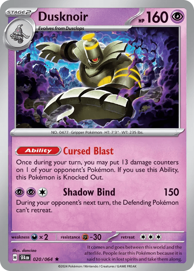 Dusknoir, carta 020 de Shrouded Fable