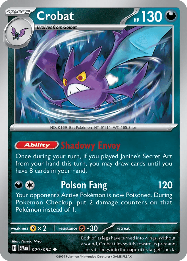 Crobat, carta 029 de Shrouded Fable