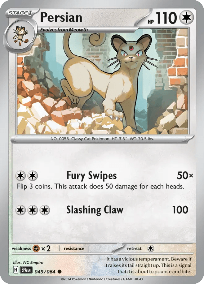 Persian, carta 049 de Shrouded Fable