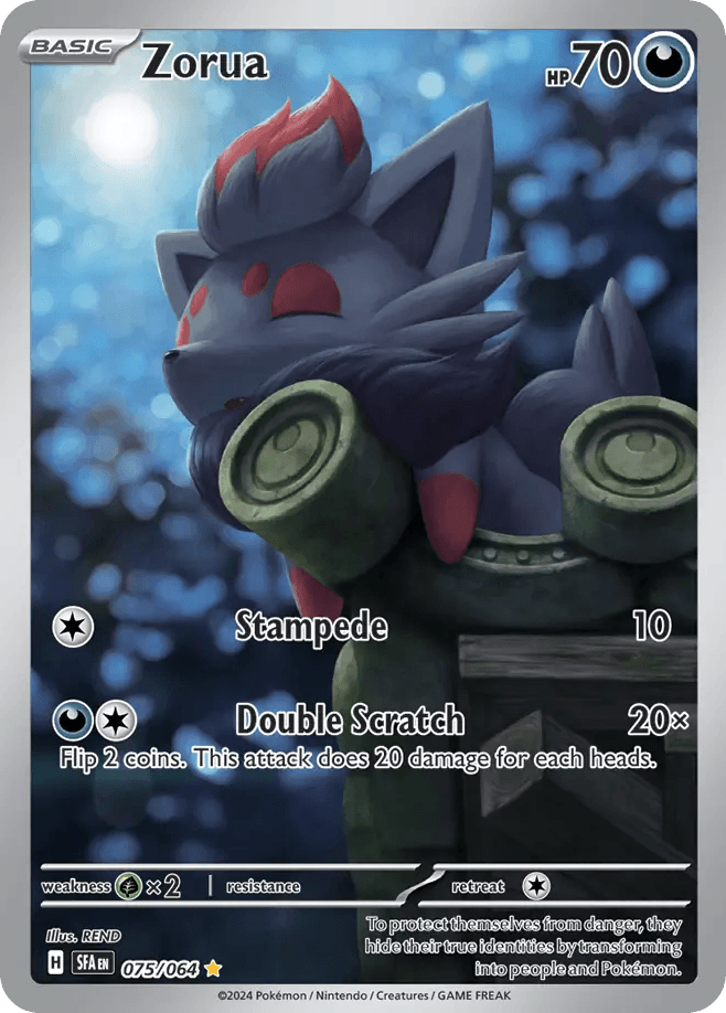 Zorua, carta 075 de Shrouded Fable