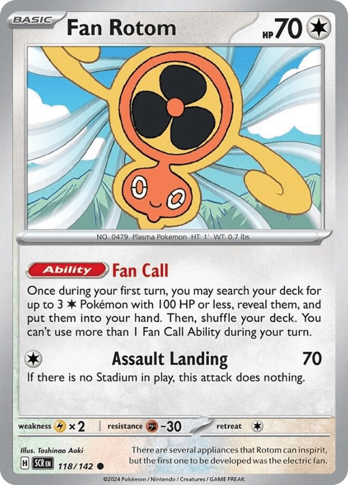 Fan Rotom, carta 118 de Stellar Crown