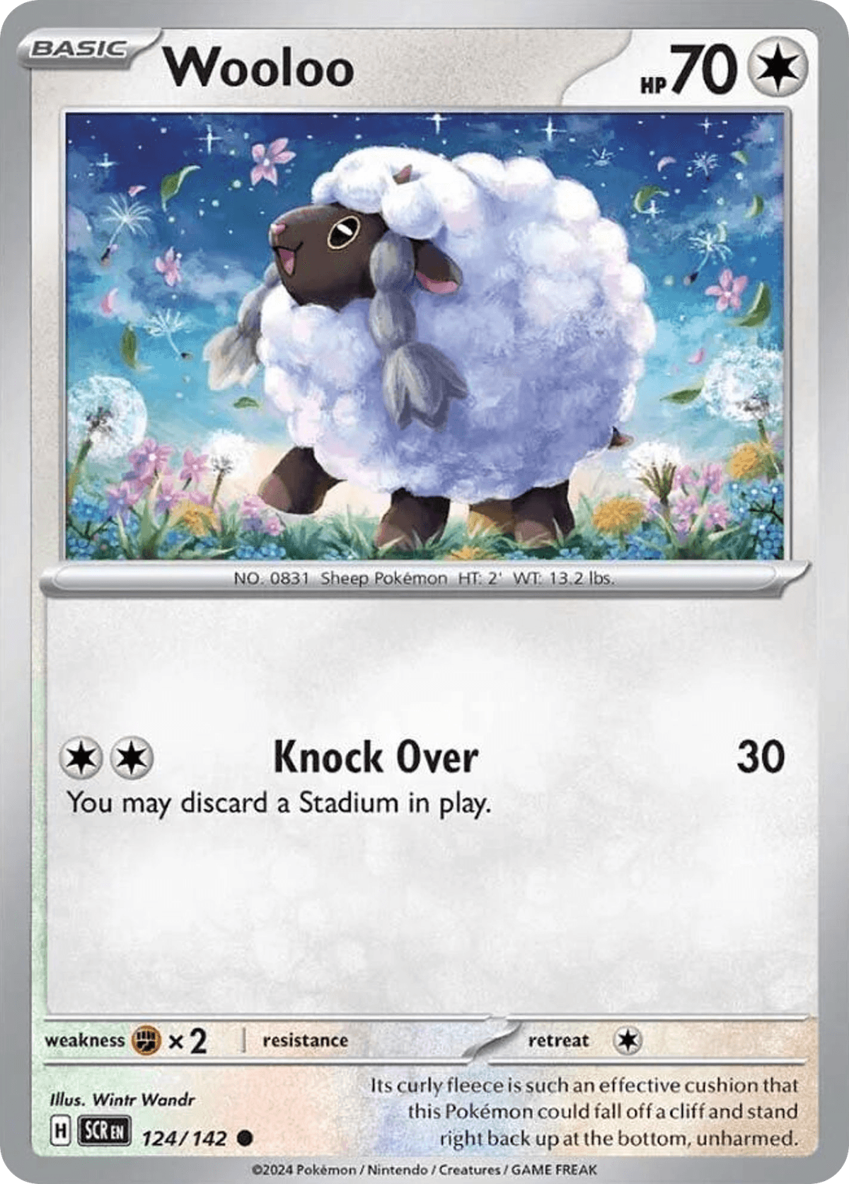 Wooloo, carta 124 de Stellar Crown