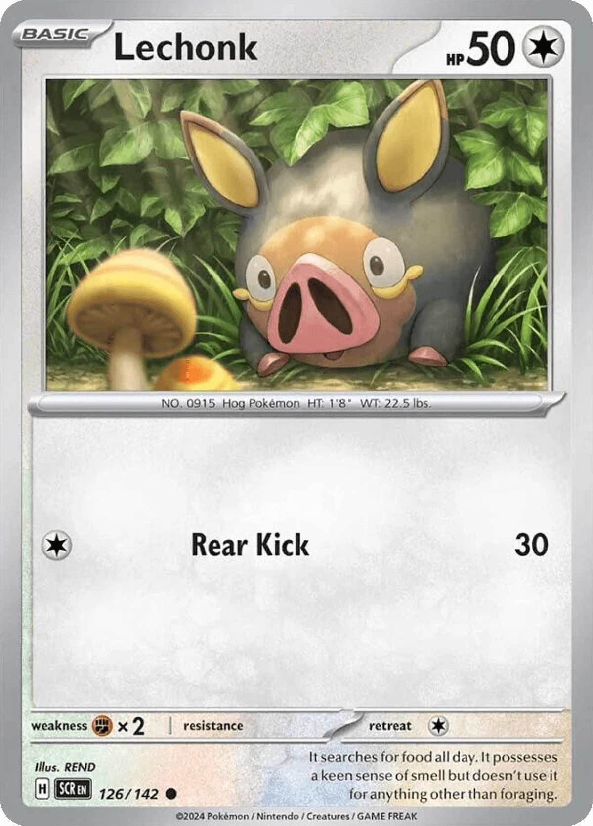 Lechonk, carta 126 de Stellar Crown