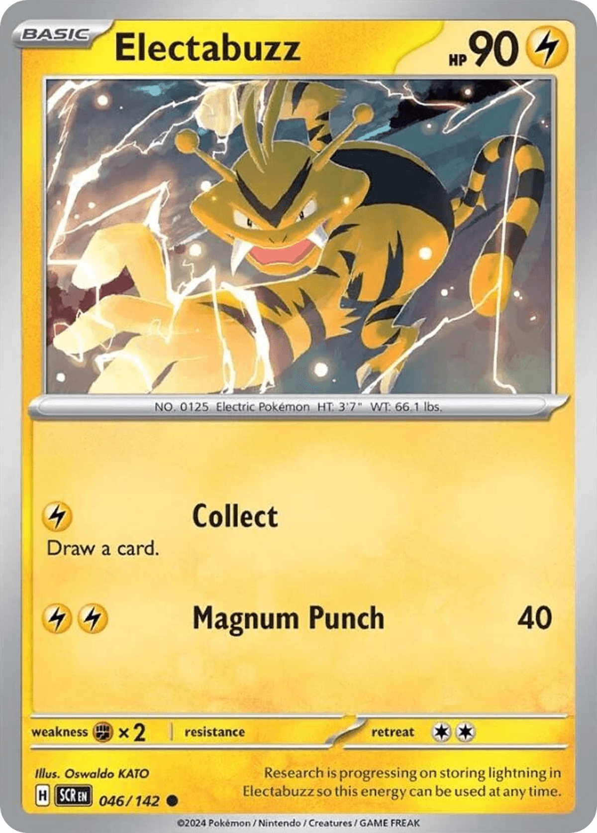 Electabuzz, carta 046 de Stellar Crown