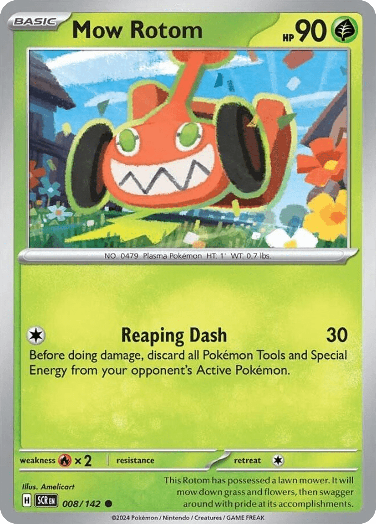 Mow Rotom, carta 008 de Stellar Crown