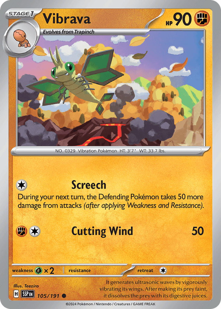 Vibrava, carta 105 de Surging Sparks