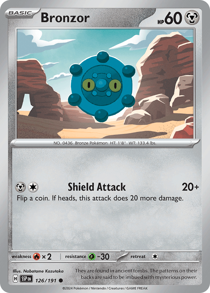 Bronzor, carta 126 de Surging Sparks