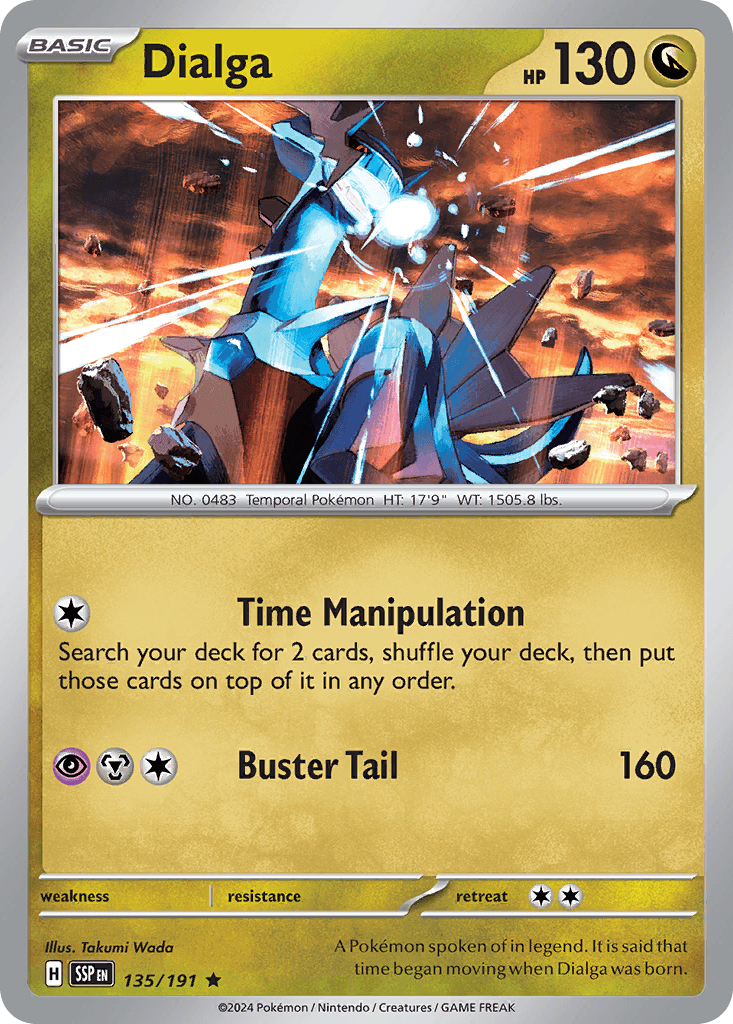 Dialga, carta 135 de Surging Sparks