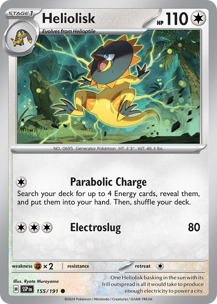 Heliolisk, carta 155 de Surging Sparks