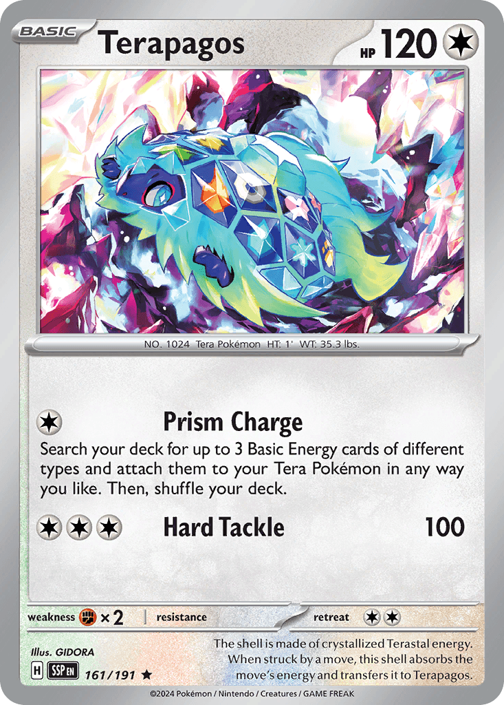 Terapagos, carta 161 de Surging Sparks