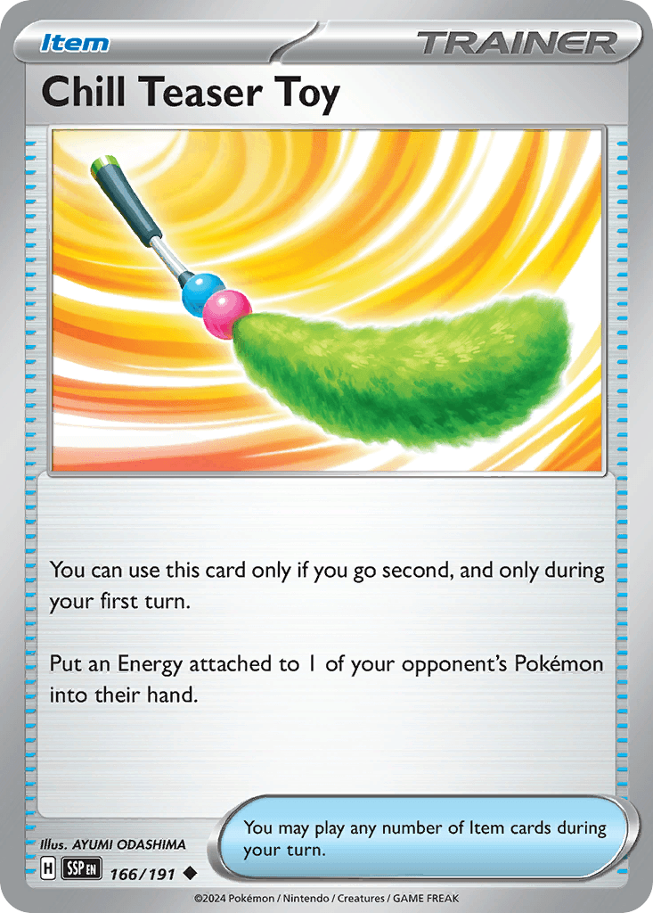Chill Teaser Toy, carta 166 de Surging Sparks