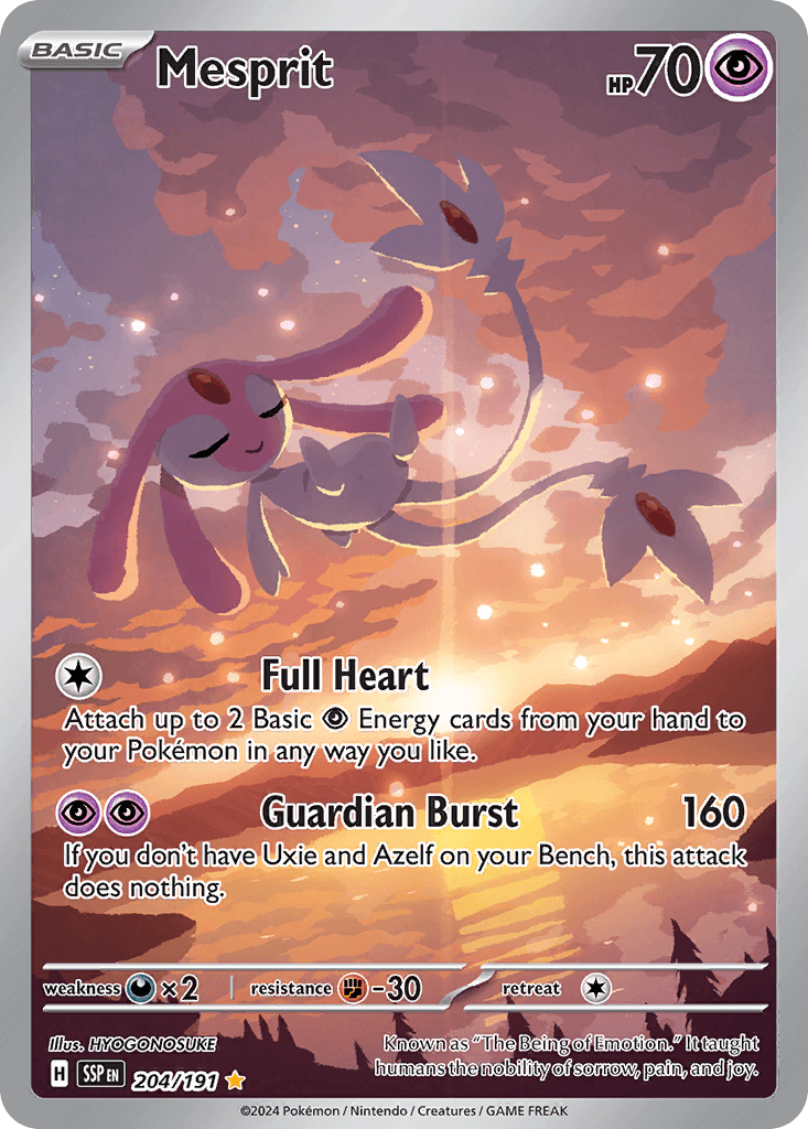 Mesprit, carta 204 de Surging Sparks