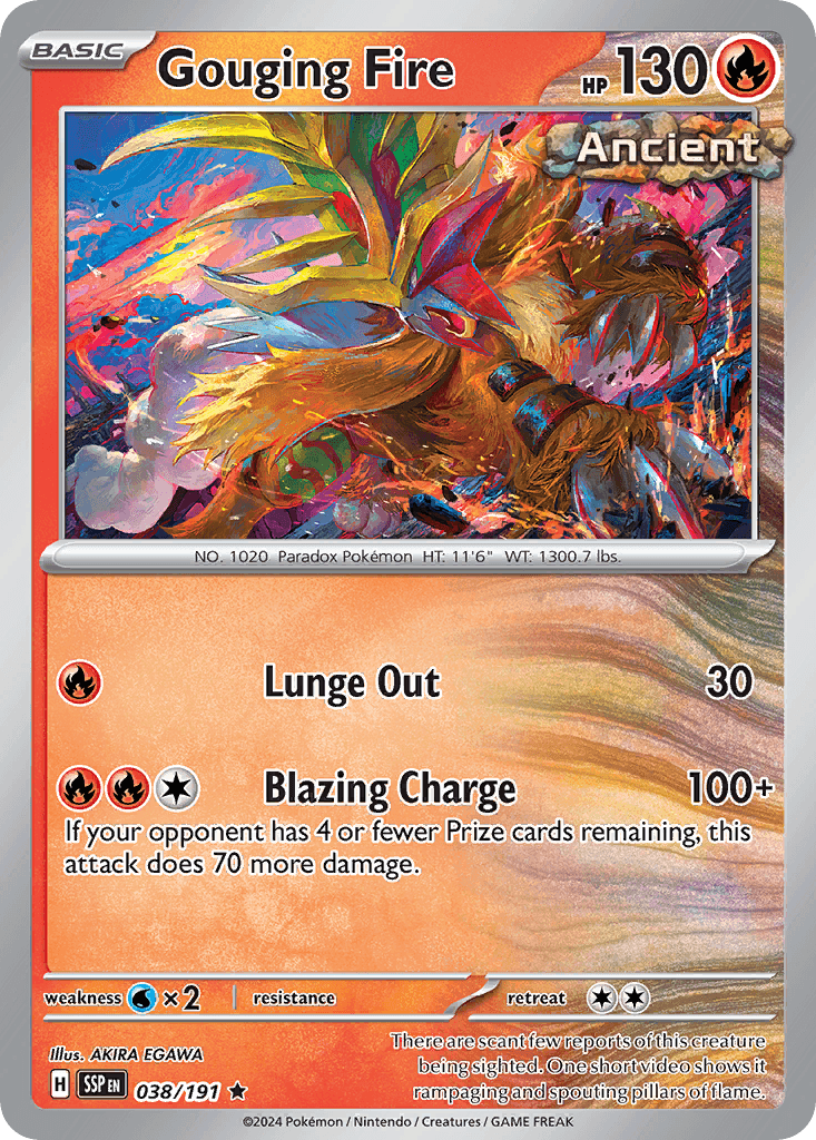 Gouging Fire, carta 038 de Surging Sparks