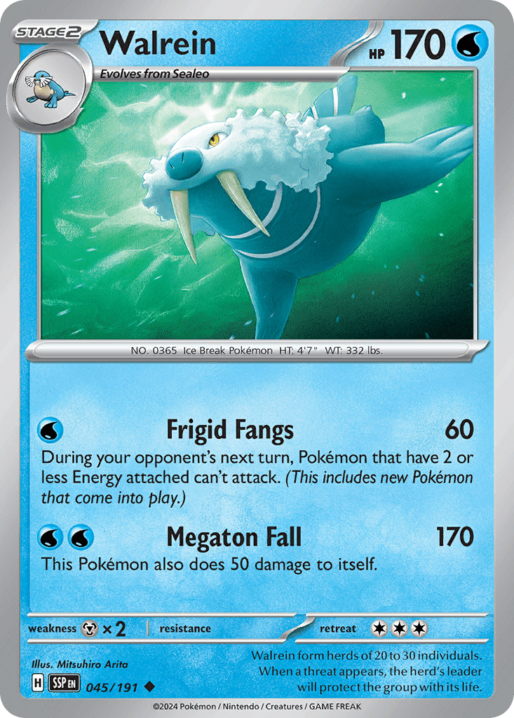 Walrein, carta 045 de Surging Sparks