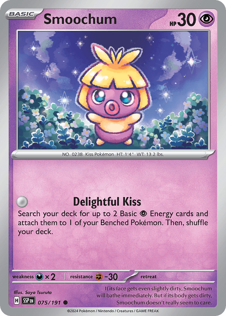 Smoochum, carta 075 de Surging Sparks