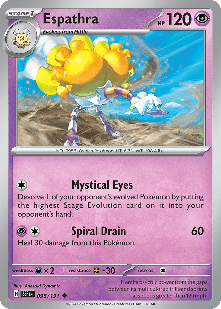 Espathra, carta 095 de Surging Sparks