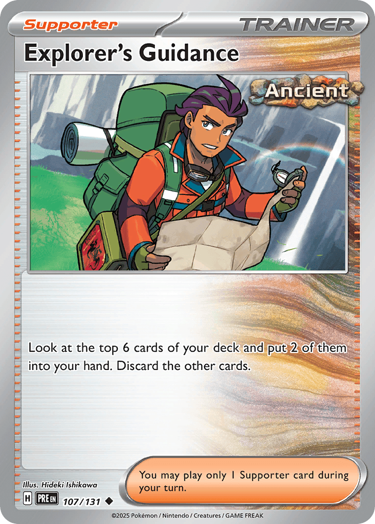 Explorer's Guidance, carta 107 de Prismatic Evolutions