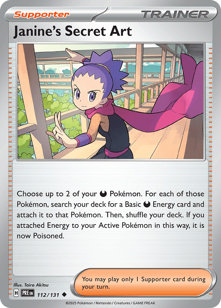 Janine's Secret Art, carta 112 de Prismatic Evolutions
