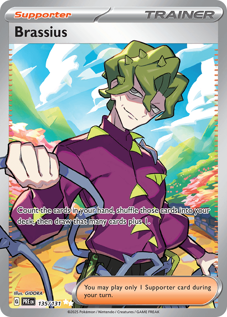 Brassius, carta 135 de Prismatic Evolutions