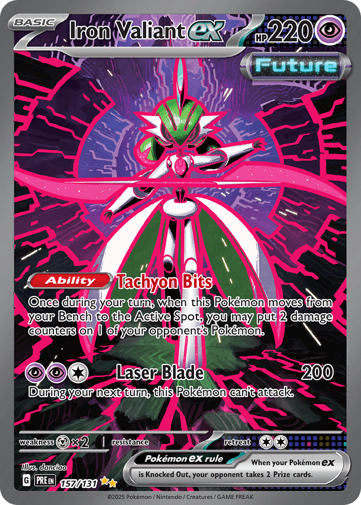 Iron Valiant ex, carta 157 de Prismatic Evolutions