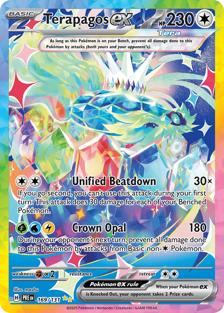 Terapagos ex, carta 169 de Prismatic Evolutions