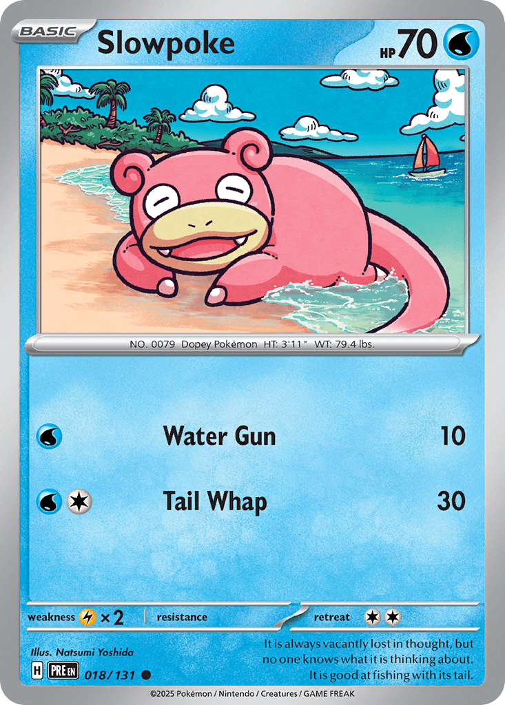 Slowpoke, carta 018 de Prismatic Evolutions