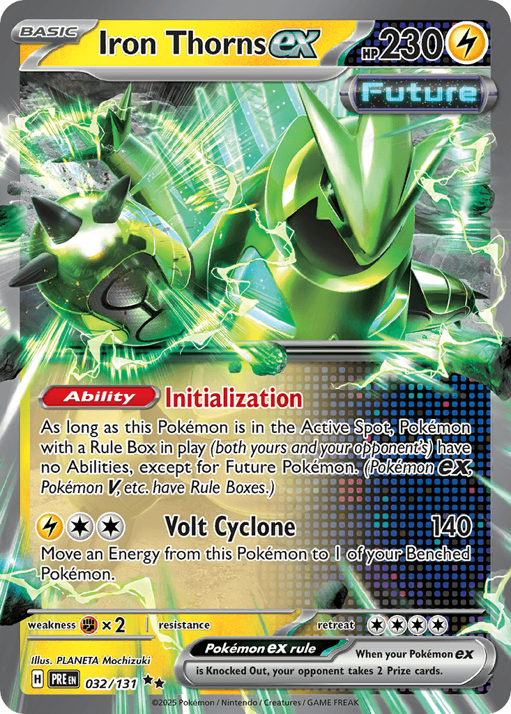 Iron Thorns ex, carta 032 de Prismatic Evolutions