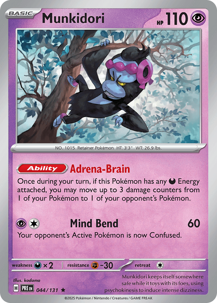 Munkidori, carta 044 de Prismatic Evolutions