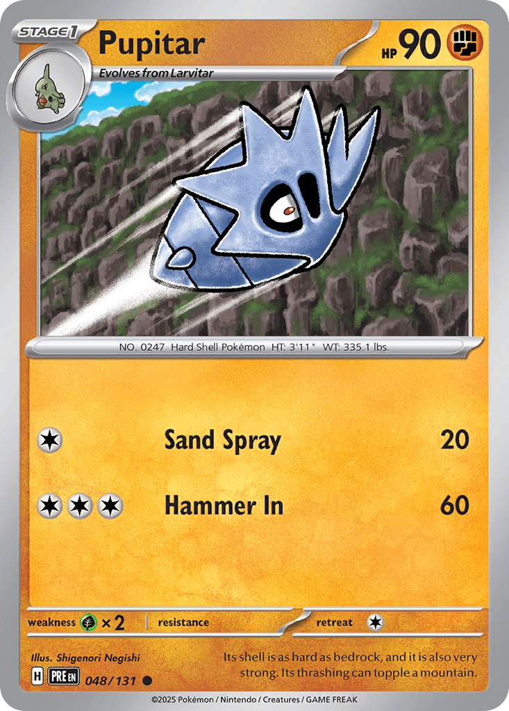 Pupitar, carta 048 de Prismatic Evolutions