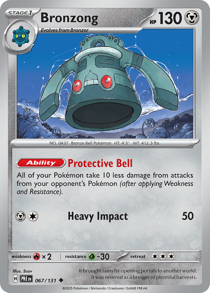 Bronzong, carta 067 de Prismatic Evolutions