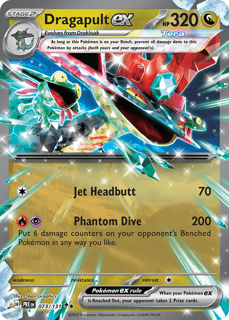 Dragapult ex, carta 073 de Prismatic Evolutions