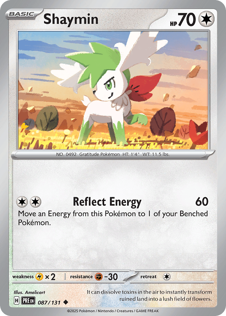 Shaymin, carta 087 de Prismatic Evolutions