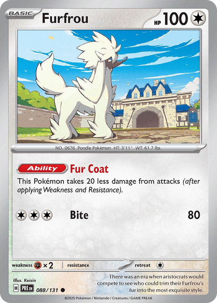 Furfrou, carta 088 de Prismatic Evolutions