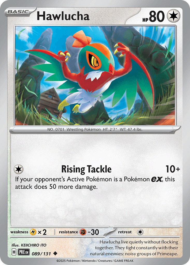Hawlucha, carta 089 de Prismatic Evolutions