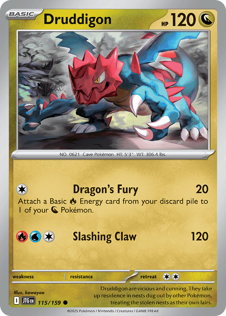 Druddigon, carta 115 de Journey Together
