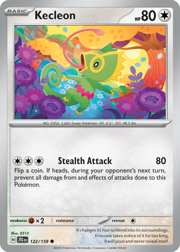 Kecleon, carta 122 de Journey Together