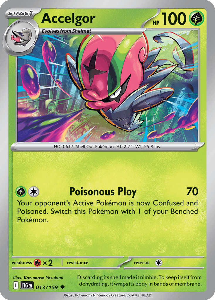Accelgor, carta 013 de Journey Together