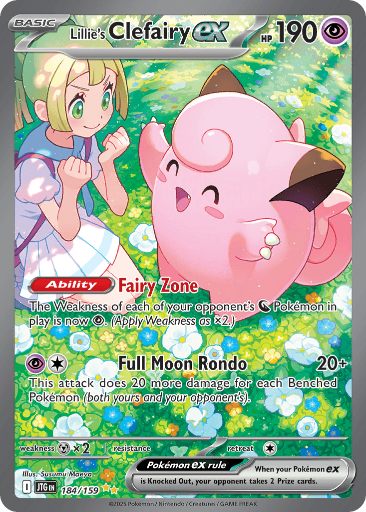 Lillie's Clefairy ex, carta 184 de Journey Together