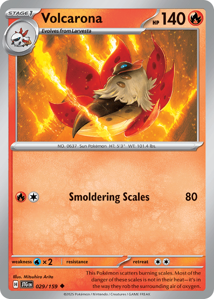 Volcarona, carta 029 de Journey Together