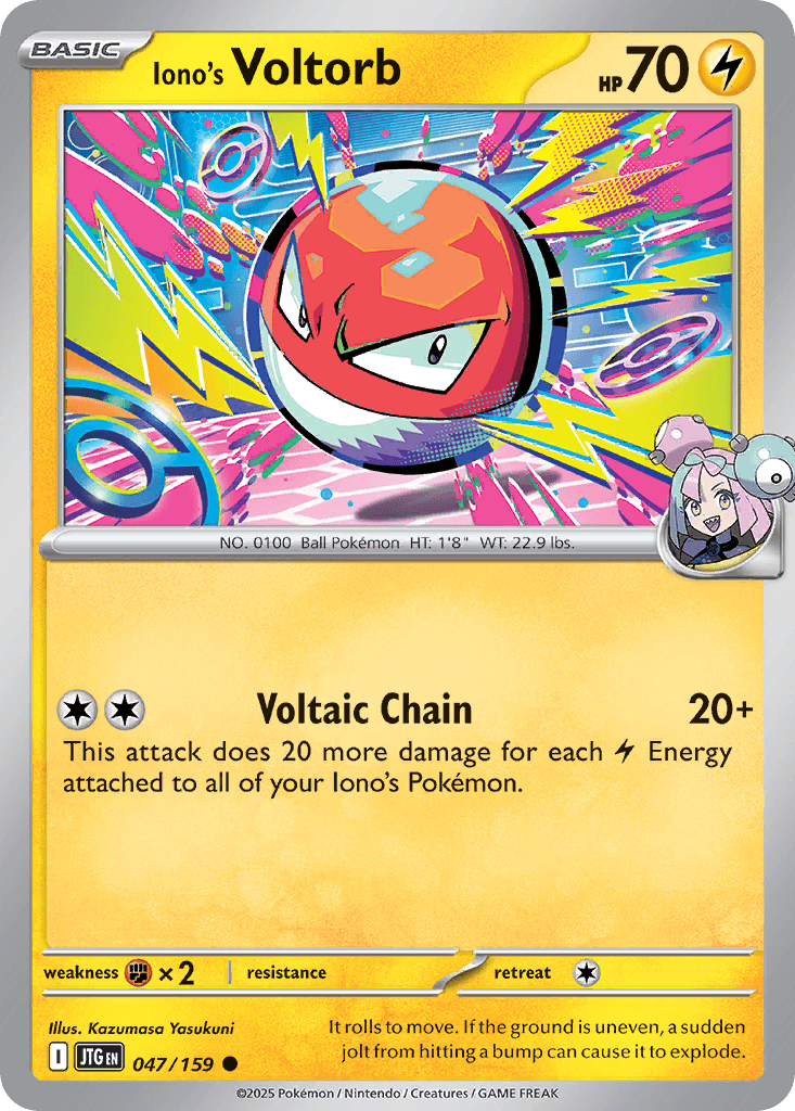 Iono's Voltorb, carta 047 de Journey Together
