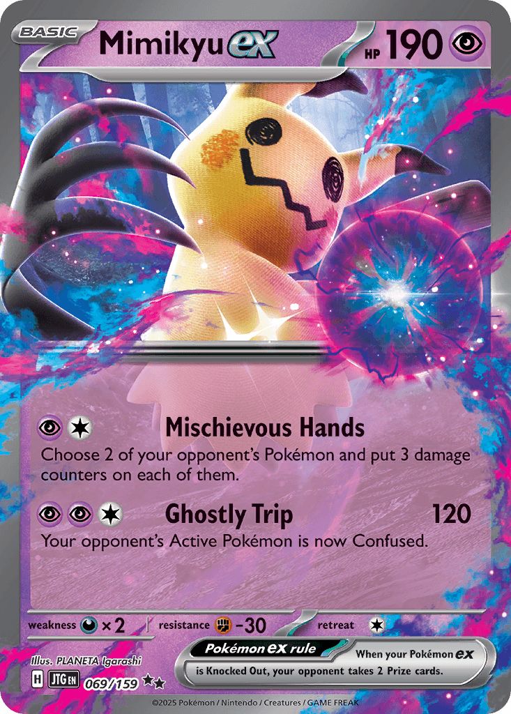 Mimikyu ex, carta 069 de Journey Together