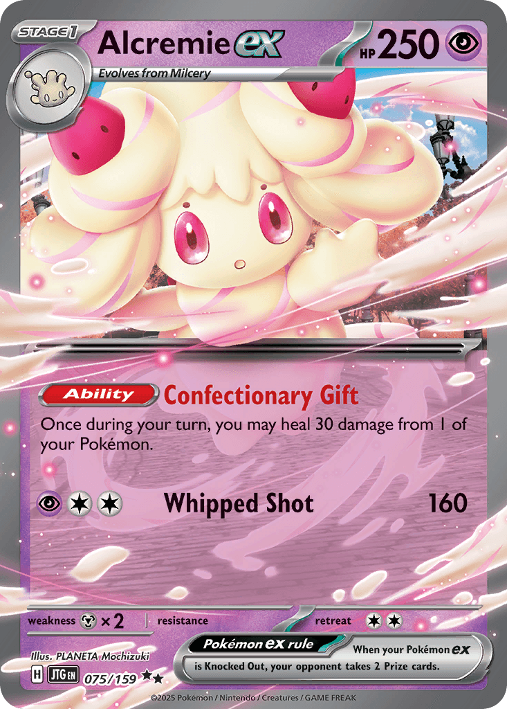 Alcremie ex, carta 075 de Journey Together