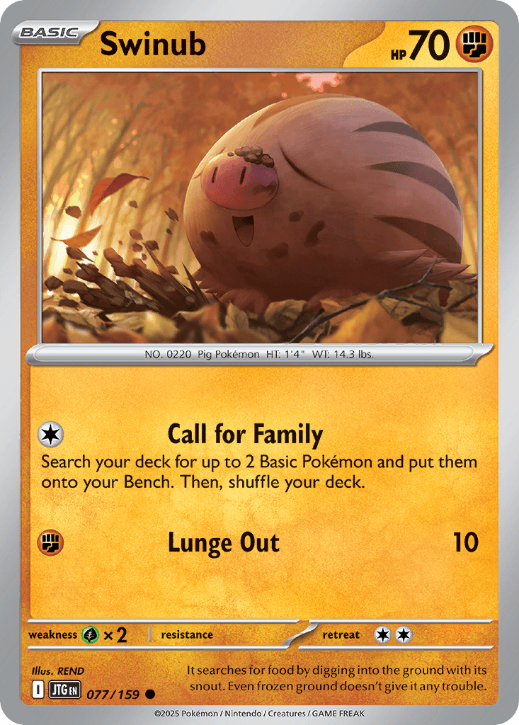 Swinub, carta 077 de Journey Together