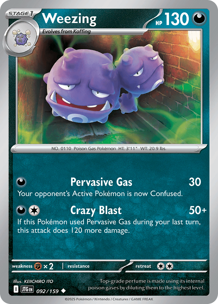 Weezing, carta 092 de Journey Together