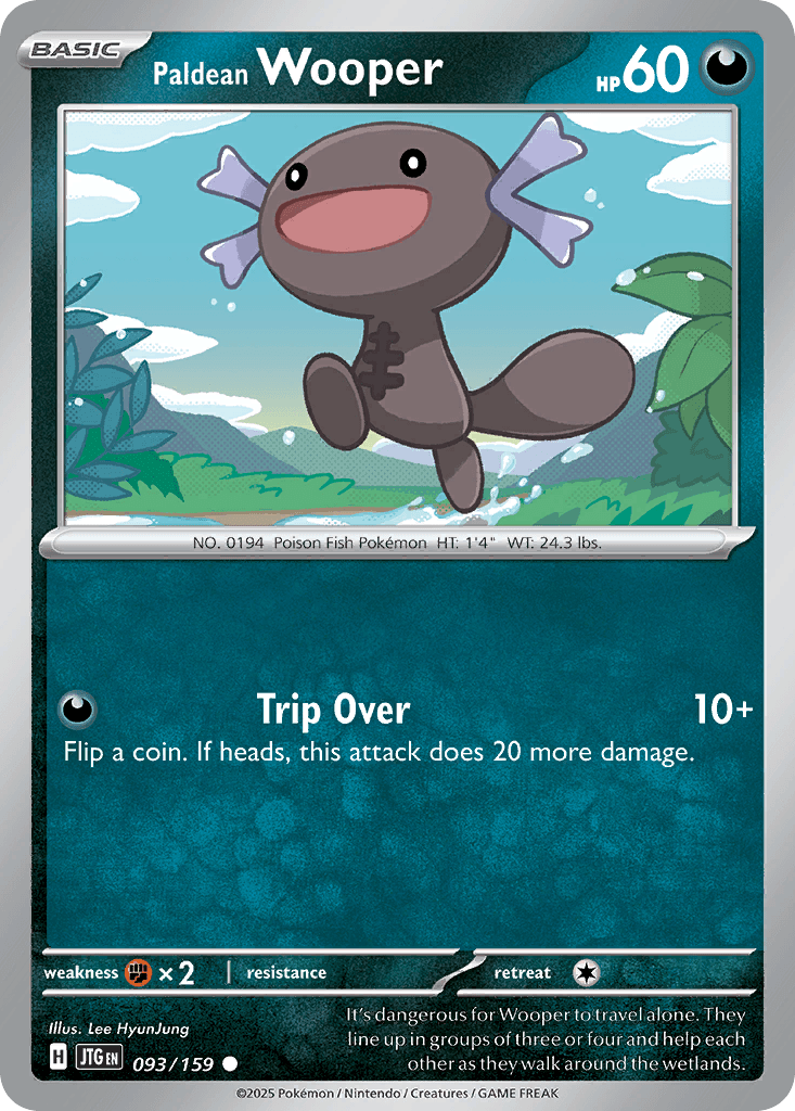 Paldean Wooper, carta 093 de Journey Together