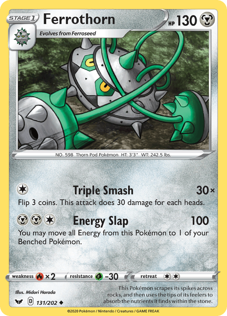 Ferrothorn, carta 131 de Sword & Shield