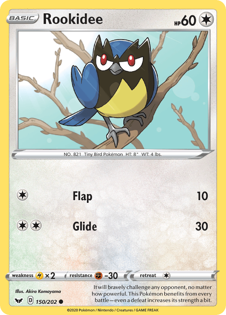 Rookidee, carta 150 de Sword & Shield